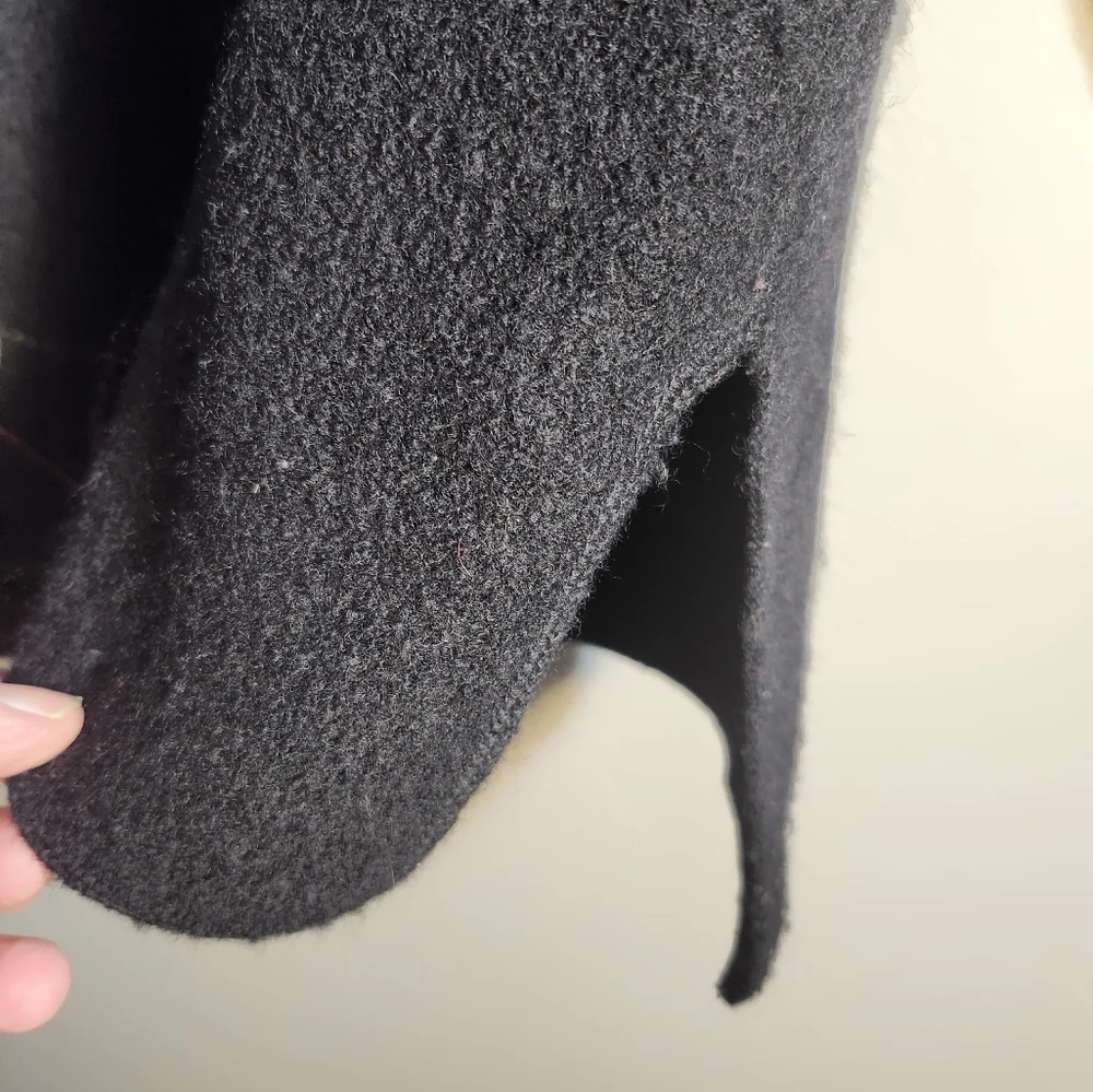 Susan Bristol Black Cardigan with Handsitched Embroidery 100% Wool Sz 2W - Picture 5 of 8